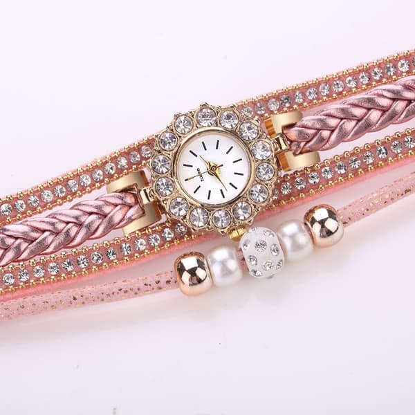 Dame Multi-Layer Armbåndsur Vevd Armbånd Bursdagsgaver