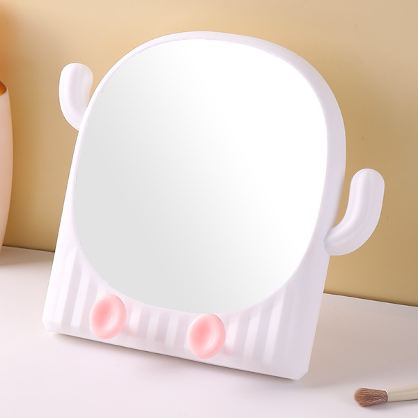 2st Cactus Makeup Mirror Liten Spegel för Makeup Vanity Stand up Mirr