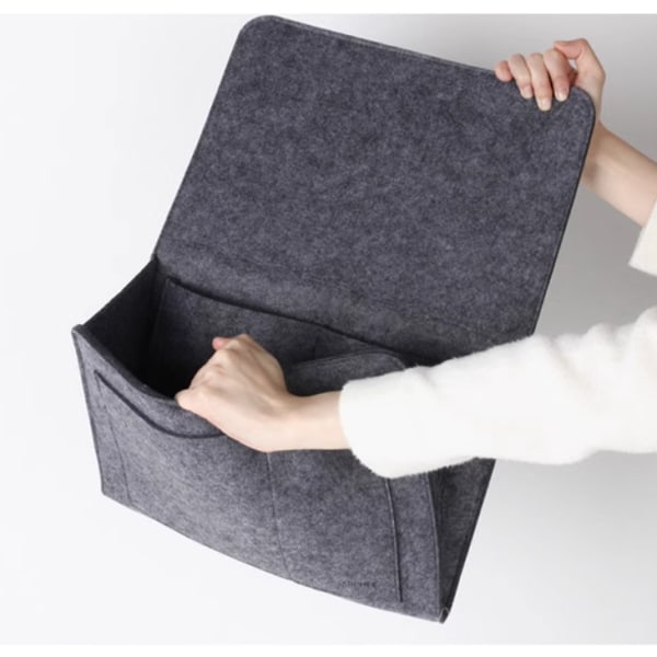 Filtseng, sofa oppbevaringspose, mørkegrå