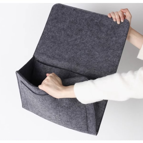 Filtseng, sofas opbevaringspose, mørkegrå
