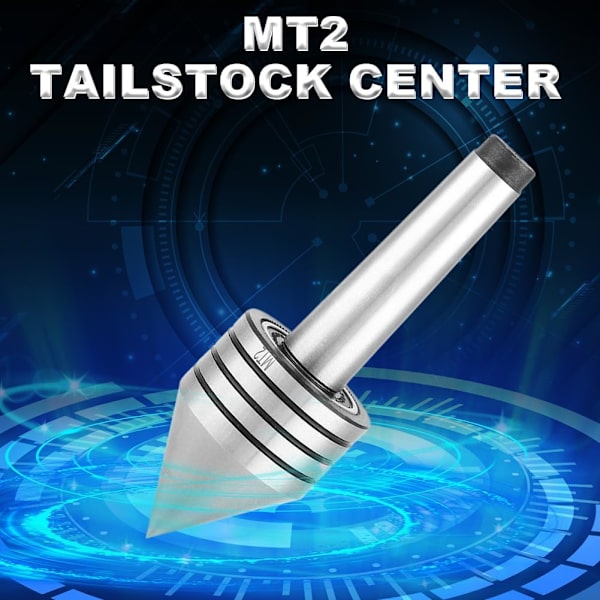 Svarvningsverktyg MT2 Heavy Duty Live Bearing Bakre Dockcenter Metall Trä Trä Svarvningsverktyg Enkelt Svarvningsverktyg