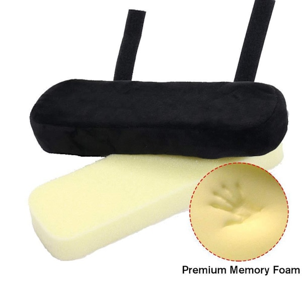 2 stk stolarmrestputer Ultra-myk minneskum albuepute støtte Universal passform eller kontorstol, 23,5*7,5*3cm