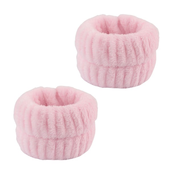 Tvättarmband, 2 Absorberande Spa-armband i Korallfleece | Mjuka Armbandshanddukar för Ansiktstvätt, Hårband för Kvinnor, Flickor och Träning