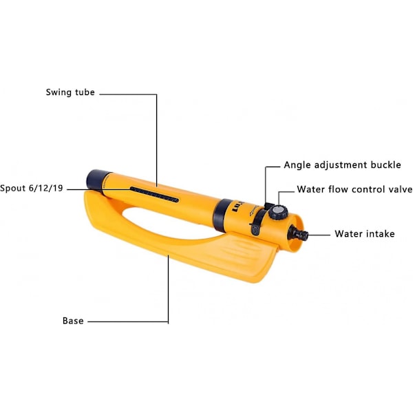 Oscillerande sprinkler Oscillerande sprinkler Vattenspridare Automatisk vatten