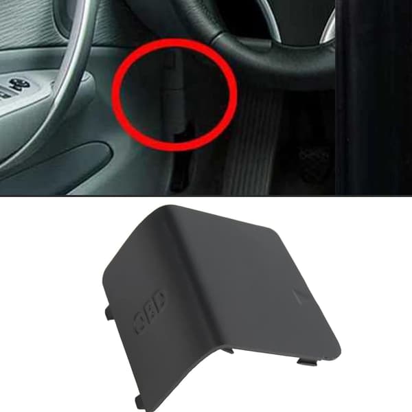 OBD Diagnostisk Stikdæksel 51437144966 Stikdæksel Udskiftning for Robust ABS Materiale til 1 Serie E81 E82 E87 E88 Venstre Hånds Drevne Biler (Sort)