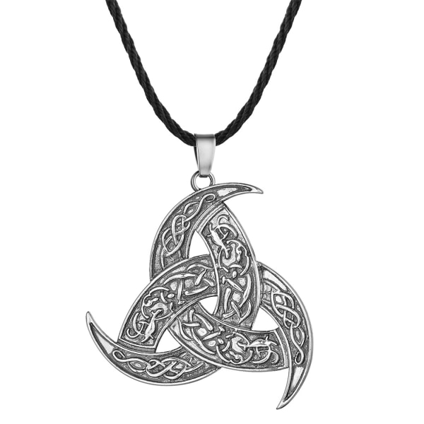 Vintage Män Dart Halsband Halsband Viking Wolf Rune Amulet Gift