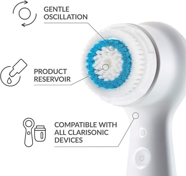 Erstatningsbørste for ansiktsrens kompatibel med Clarisonic børste hode