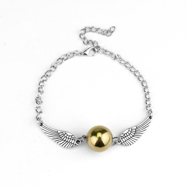 Harry Potter Armbånd - Gylden Snitch - Gylden Snitch - Sølv Sølv