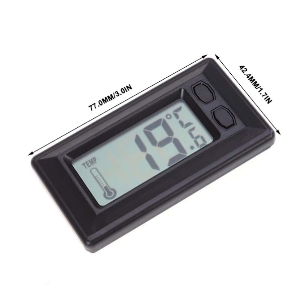 Mini digital biltermometer svart