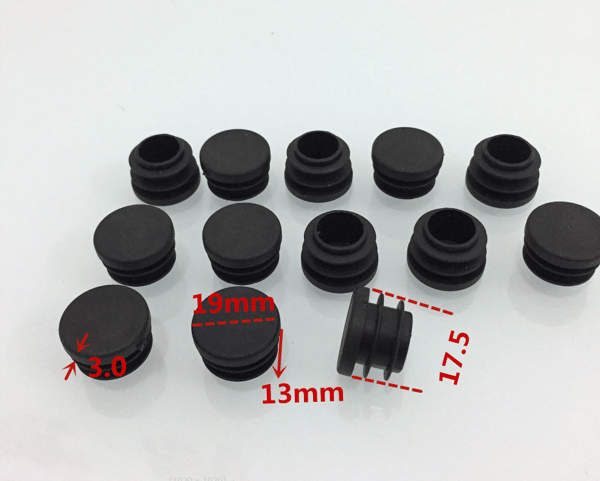 40 stk Plasthette Plugg 19MM Plast Rund Rør Stolbenhette Stolben Pr