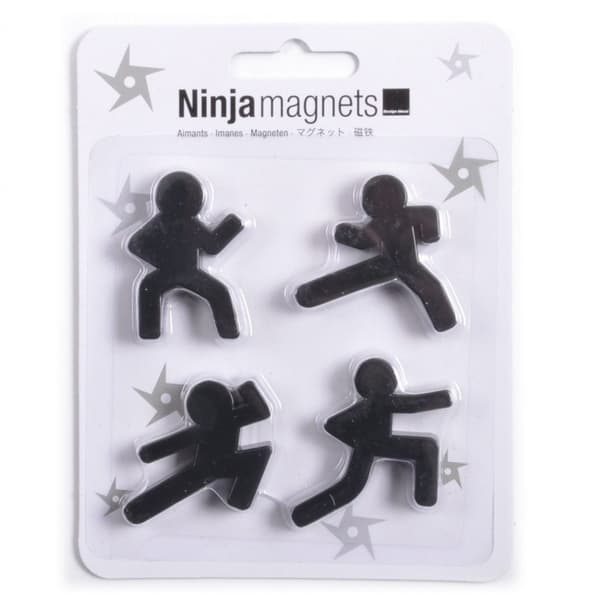 Ninja kylskåpsmagnet - svart