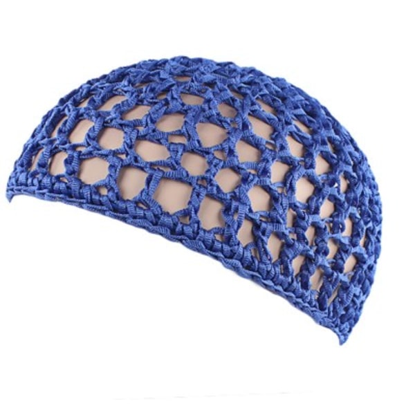 4 st hårsnät för att sova i virkad mössa hårmesh virkad mesh hårnät stickad snood för mjuk rayon (svart+rosa+lila+blå)14*18cm