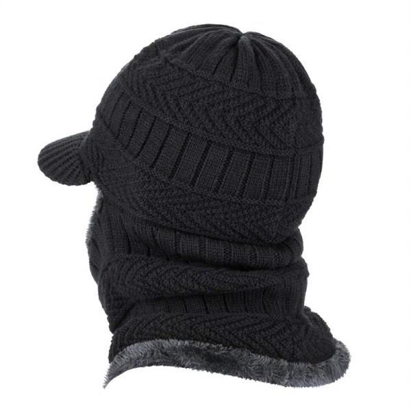 Vinterstickad Balaclava Beanie Varm cykelskidmask, vindtät mössa,