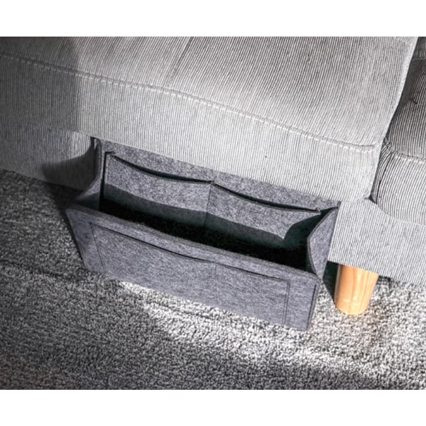 Filtseng, sofas opbevaringspose, mørkegrå