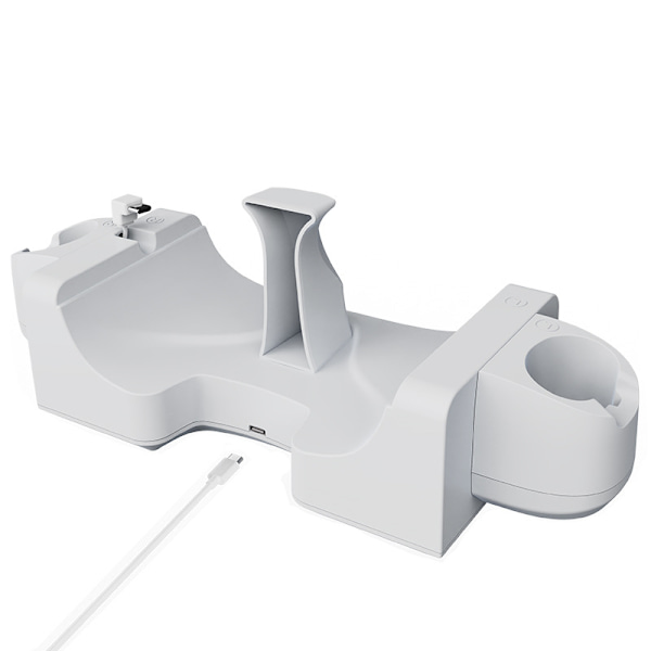 Latausasema, yhteensopiva Meta Quest 3 VR-lasien ja ohjainten kanssa, VR-päät