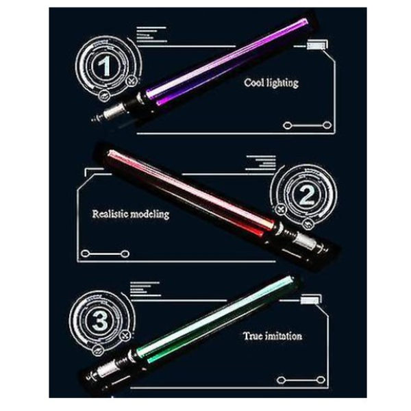 Laser Sværd Lightsaber Dobbelt Sværd Katana Gave Til Dreng, Lightsaber Dobbeltægget Sværd