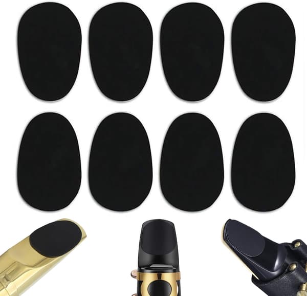 Munnstykke Pads for Saksofon, Munnstykke Puter, Klarinettpute, Munnstykke Pute for Altsaksofon, 0.8mm Tykk