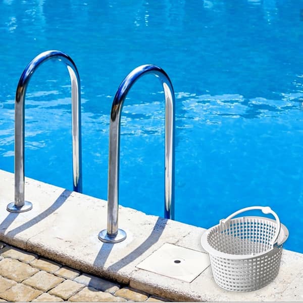 Rund Korg för Poolskimmer - Diameter 16,8 cm - Vit