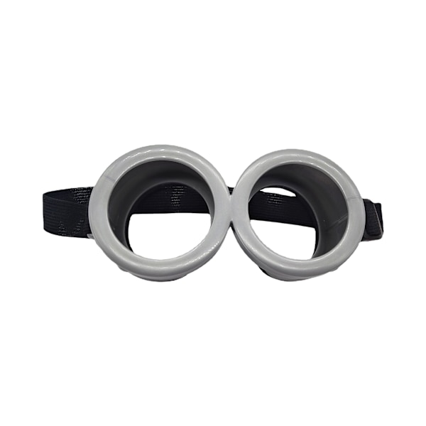 Runda tecknade minion-stil kostymglasögon, inga linser，14CM
