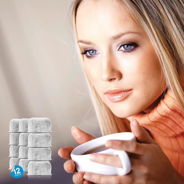 12-pack Cuisinart-kompatibla ersättningskolvattenfilter