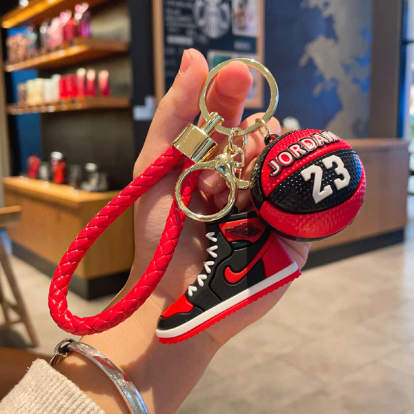 Sneakers nøglering, 3d mini basketball sko nøgleringe til mænd kvinder børn