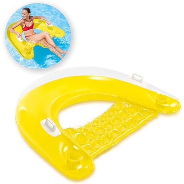Halvt nedsänkt poolstol - Slumpmässig färg, 1 st