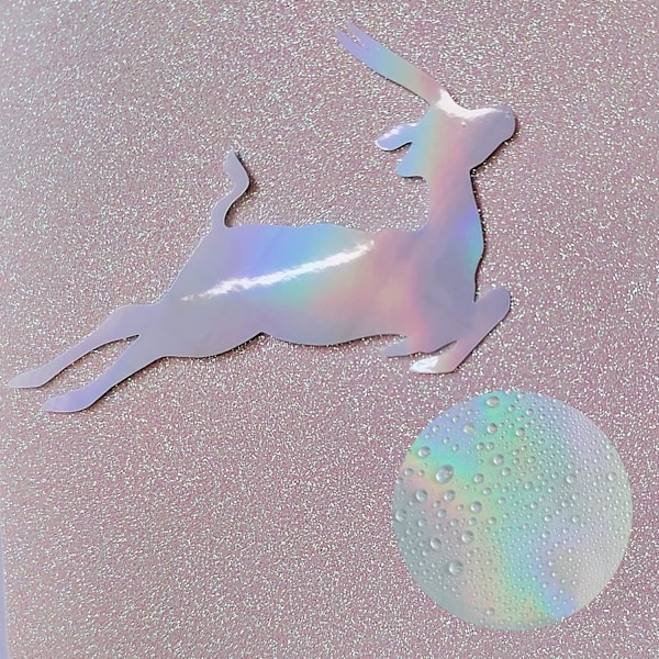 Förpackning med 36 A4 (210 x 297 mm) holografiska transparenta vinylark