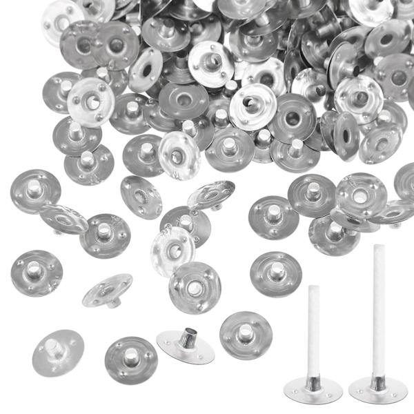 100 stk stearinveke-baser for DIY stearinlysfremstilling