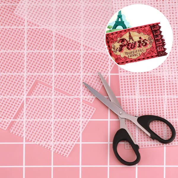 Plastiknetark til nålehæklingslærred til broderi, strikning og hækleprojekter