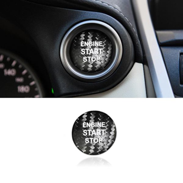 Passar till Lexus IS250ES300GS300 motorstartknapp lock kolfiber
