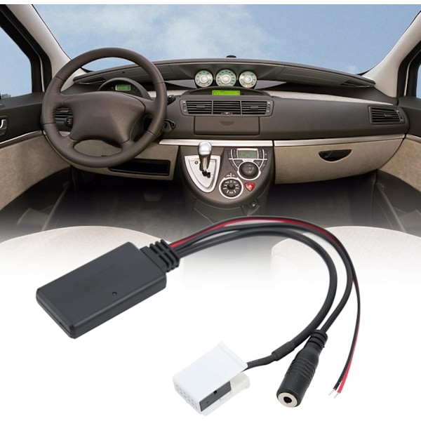 AUX-adapter, Bluetooth 5.0 Bil Ljud AUX-adapter Kabelmodul för C2 C4 C5 C6 C8 för 207 307 407 607 807