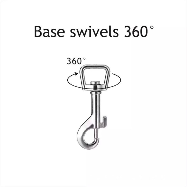 10 stk Swivel snap Hooks sølv