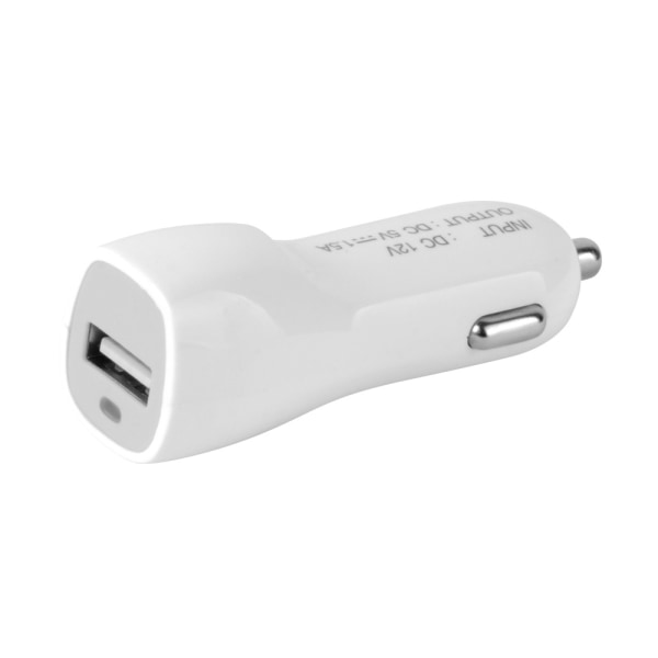 5V1.2A Enkeltport Billader, Enkelt USB Billader (Hvit)