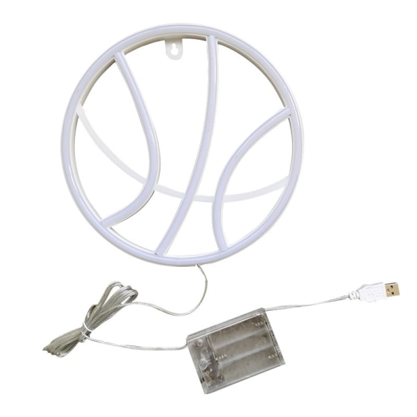 Basketball Neon Skilt, Led Neon Væg Neon Skilt USB-drevet Basketball Neon Skilt