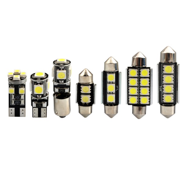 23 kpl auton LEDT10 kaksoispää 36MM LED-auton lukuvalo, sisätilan valo, rekisterikilven valosarja
