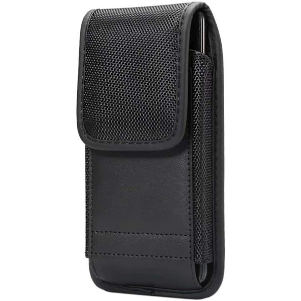 Liten Mobiltelefon Bältesklämma Fodral, Utomhus Läder Vertikal Midjeväska, 6.5\" kompatibel Män, Resor, Sport, Mobiltelefon, Plånboksficka, Bältesögla