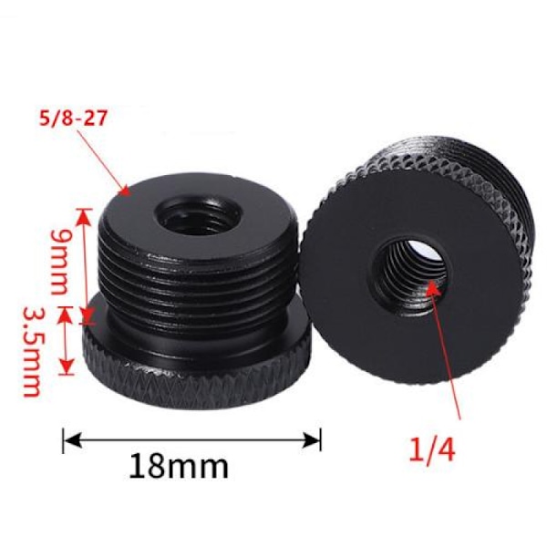 4 st Kameraskruv Adapter 1/4 Hona till 5/8 Hane Gängadapter för Kamera/Mikrofonstativ