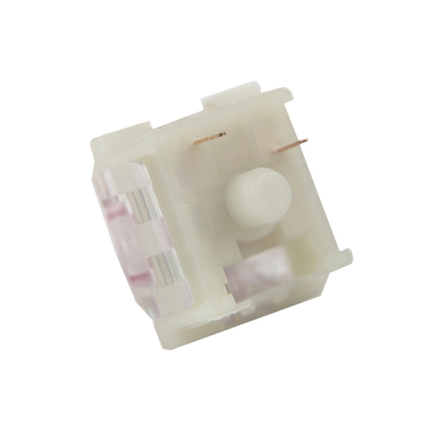 Silient Pink tangentbordsbrytare, Taktil RGB LED 55gf Black-Plated Spr