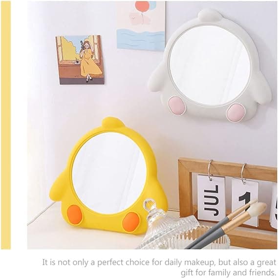 Vikbart middagsbord 2st Chick Desktop Spegel Tecknad Animal Makeup M