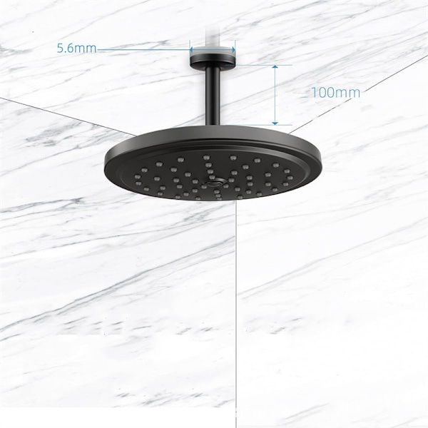 2 dusjarmer 10cm Universal erstatnings dusjarm for å feste dusj