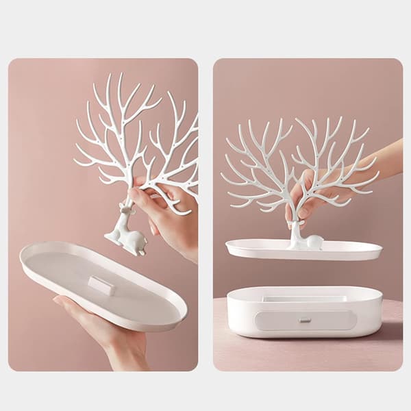 Älghornsformad smyckesdisplay, trädformad smyckesdisplay
