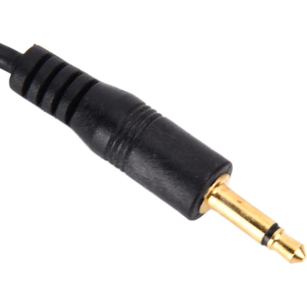 Kamera Flash Kabel 2 Universal 3.5mm til Male Flash Kabel, Spiral PC Sync Kabel