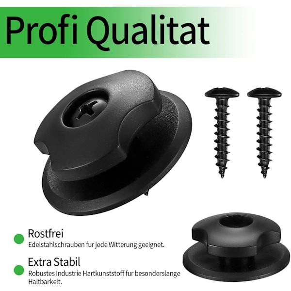 20 kpl pyöreitä pressukoukkuja, kiinnitysnappikoukkuja, muovisia pressukoukkuja perävaunun verkkoon ja ajoneuvon perävaunun pressuun