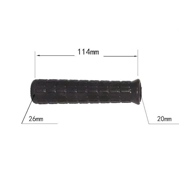 2 stk Anti-Skli Håndtak for Trillebår/Sykkel, Indre Diameter 20 mm