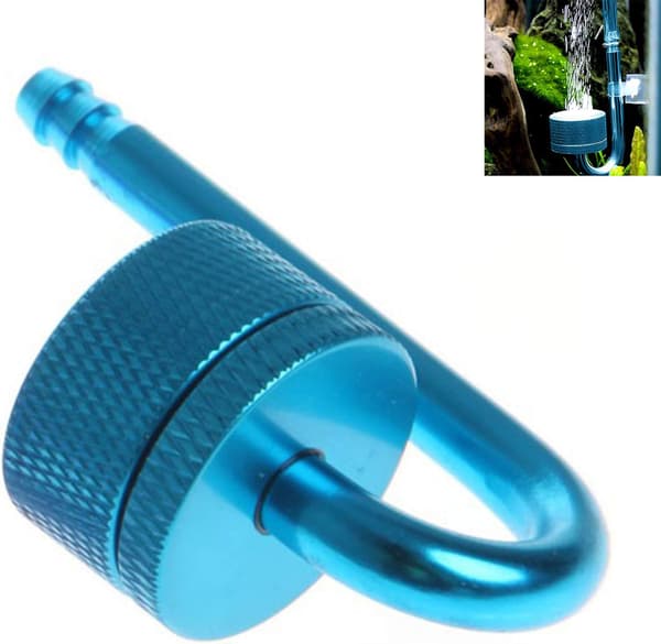 Akvarium Atomizer Diffuser System, Akvarium CO2 Diffuser Karbondioksidreaktor Akvatiske Vannplanter for Akvarium Fisketank Akvatisk Plantevann (Blå