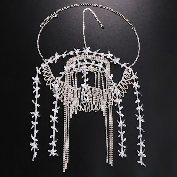 Rhinestone Flapper Hårprydnad kompatibel kvinnor Brudhårband Hårsmycken Ac