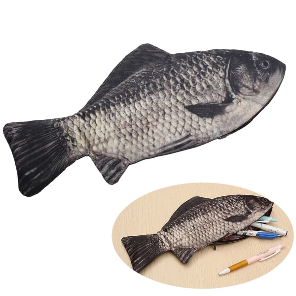 1 st Emulering Fiskform Kreativ Pennfodral Väska Make-up Myntväska