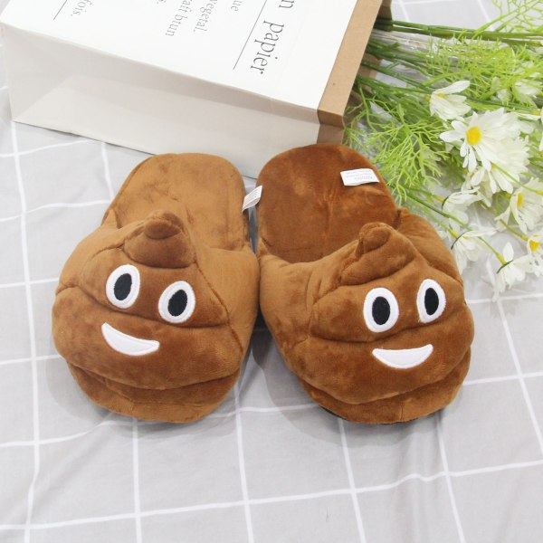 Poop Slippers Fuzzy Stuffed Poop Shoes