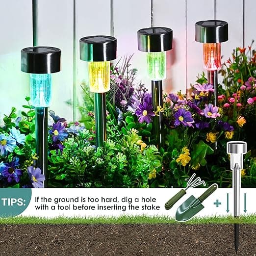 Solcellelamper kompatible Have, LED Landskabslys / Sti Lys Rustfrit stål