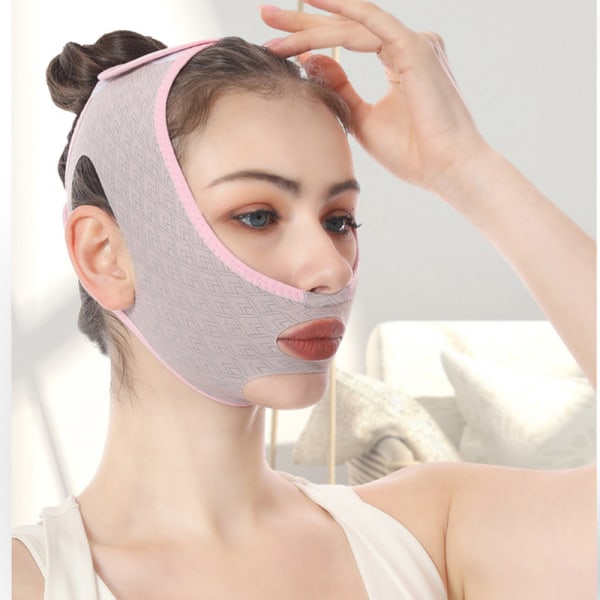 Kvinnors återanvändbara V Lift Ansiktskonturer Ansiktsband Line Mask Ansikts Slim